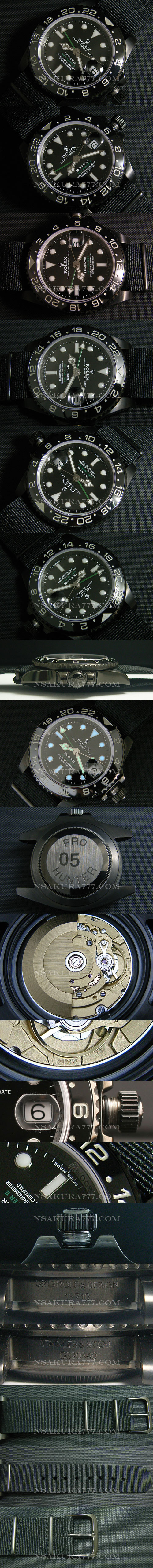 ロレックス GMT GMTマスターⅡ Ref.116710 {100%セラミックベゼル} Asian 2836-2 搭載 - ウインドウを閉じる