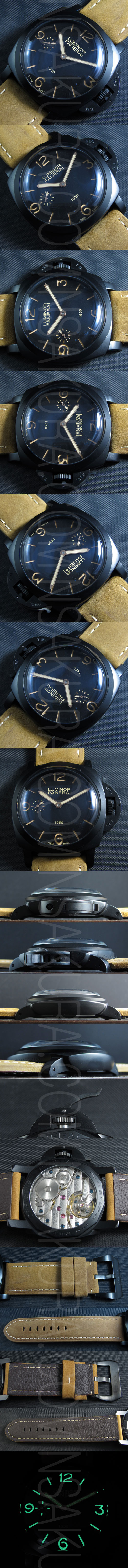 PANERAIパネライ ルミノール 1950 PVD， Asain 21600振動 - ウインドウを閉じる