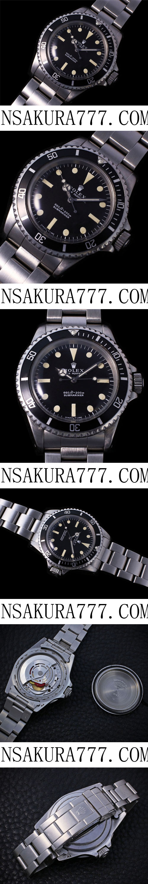 ROLEX ロレックス サブマリーナー Ref.5513, CAL. 1520ムーブメント搭載！(Noob工場製品) - ウインドウを閉じる