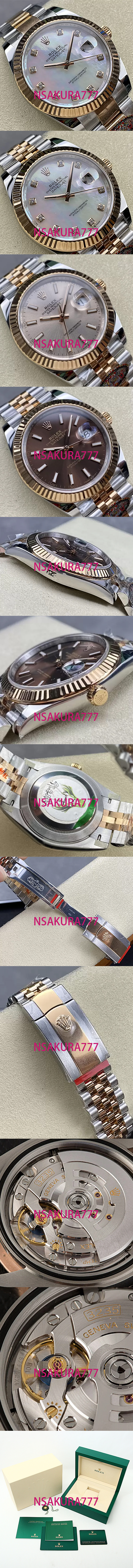 ロレックス ROLEX デイトジャスト 41 126331 ( Clean工場最高製品) - ウインドウを閉じる